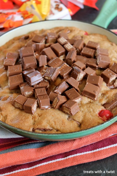 Candy Explosion Skillet Blondie - Treats With a Twist